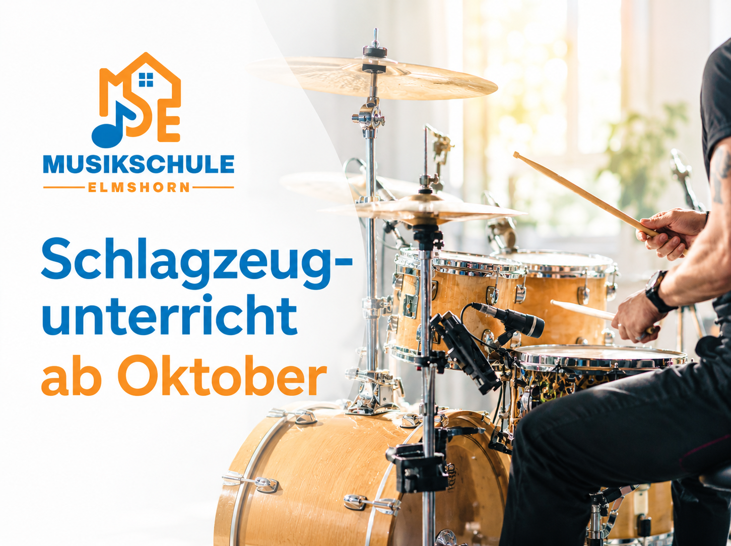 Schlagzeugunterricht ab Oktober – Musikschule Elmshorn Schlagzeugunterricht ab Oktober an der Musikschule Elmshorn